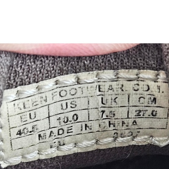 Keen Hiking Trail Shoes Womens 10 Olive Green Suede Lace Up Rubber Toe Rugged - Picture 9 of 16